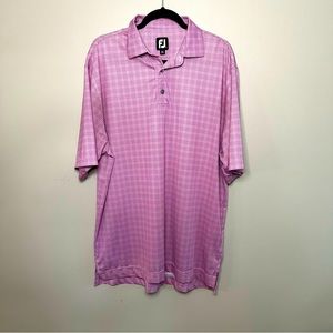 FootJoy Men's Lavender Striped Golf Shirt NWOT Size LARGE